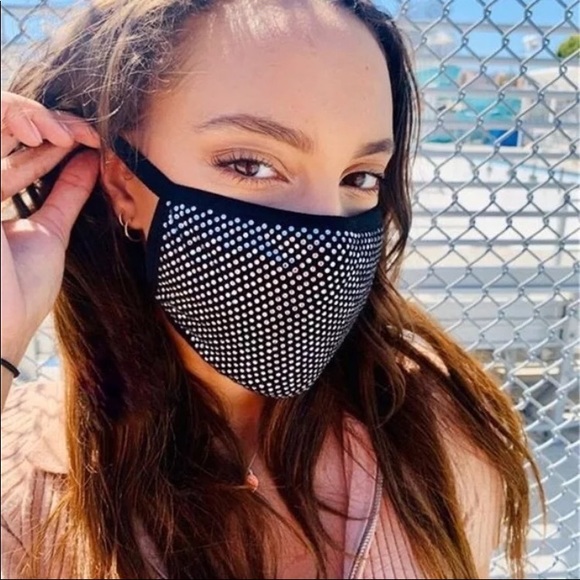 New Rhinestone face mask with removable liner - Picture 5 of 5